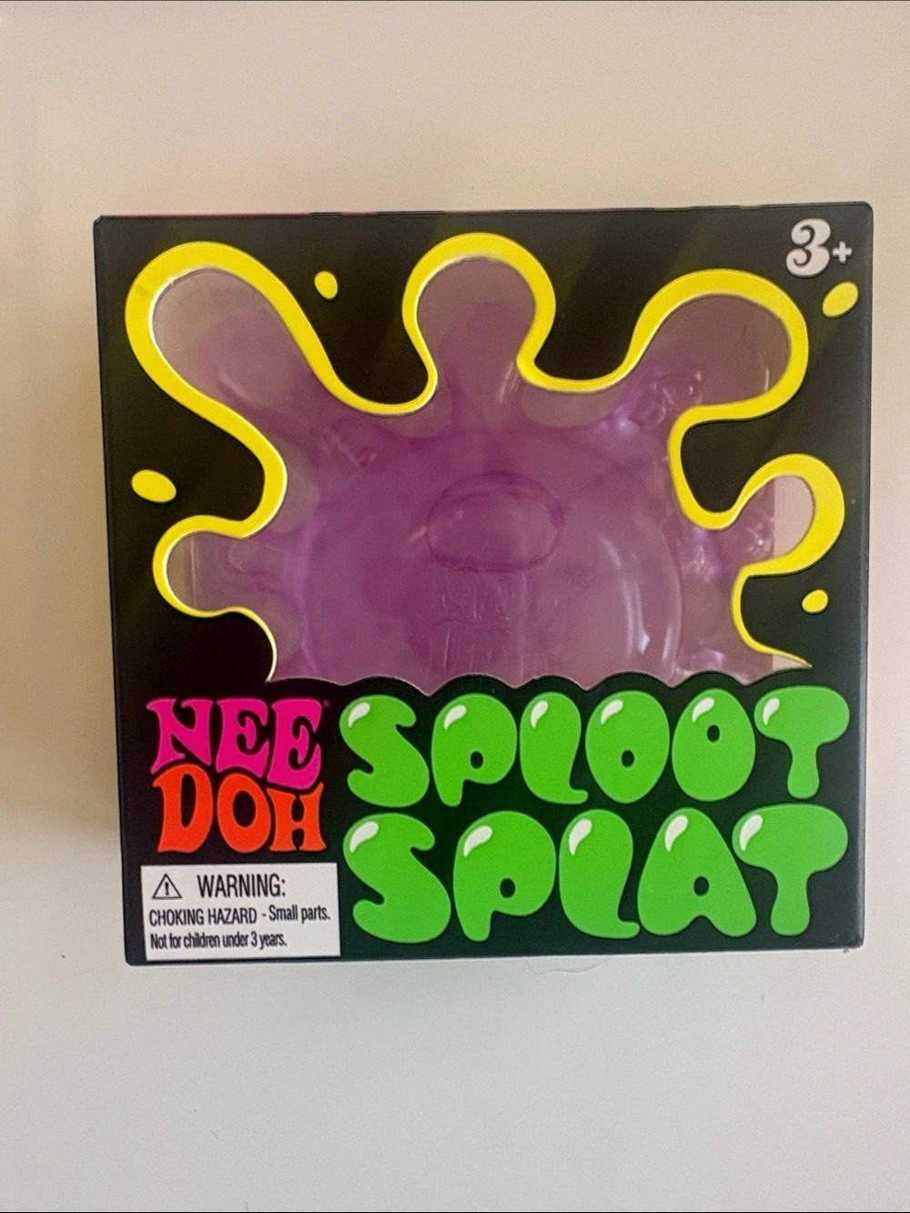Schylling NeeDoh Sploosh Splat & Dohnut, Fuzzball, Crunchy butter,peach, durian&